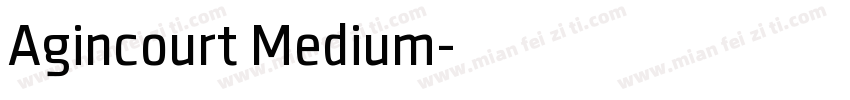 Agincourt Medium字体转换